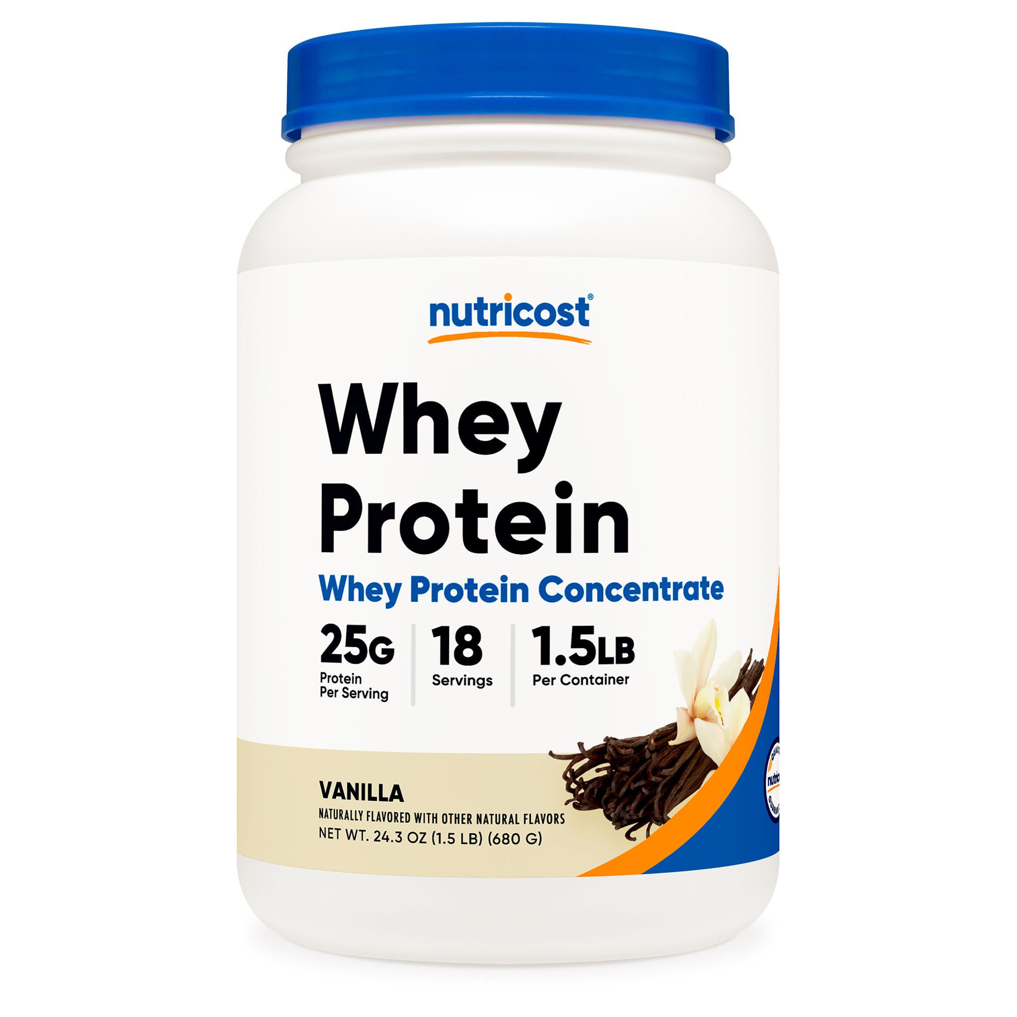 Nutricost VITAMIN, PDR WHEY PROTEIN CONCWS VAN 1.5LB (6BT/CS)
