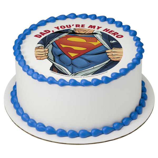 Superman™ Dad, You're my Hero PhotoCake® Edible Image®