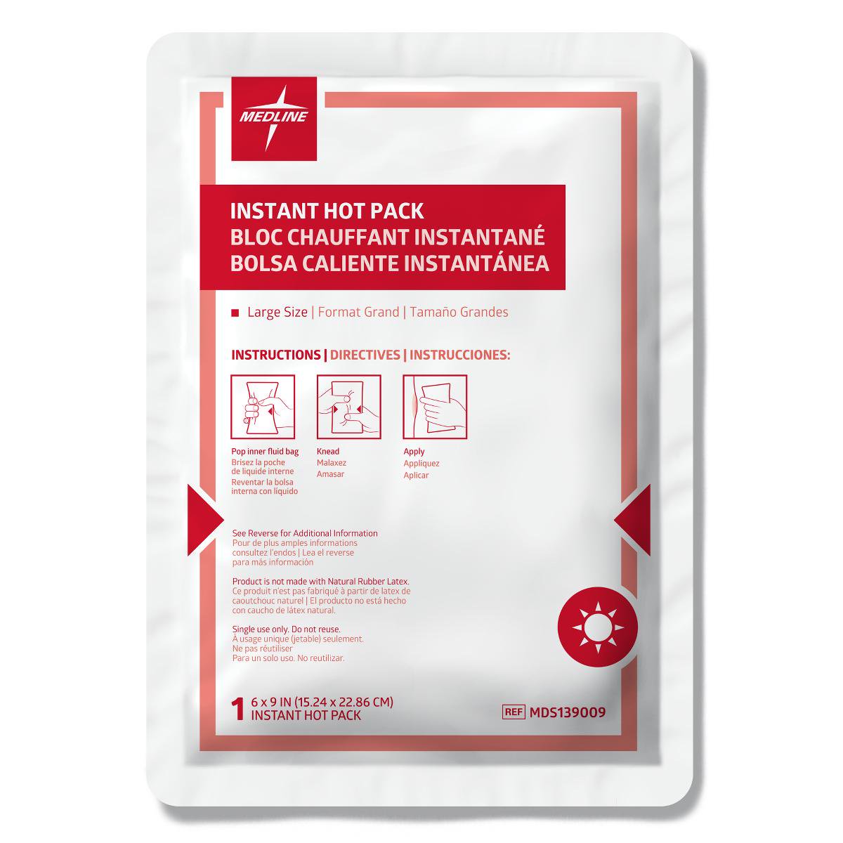Medline HOT PACK, INSTANT LG 6"X9" (24/CS)