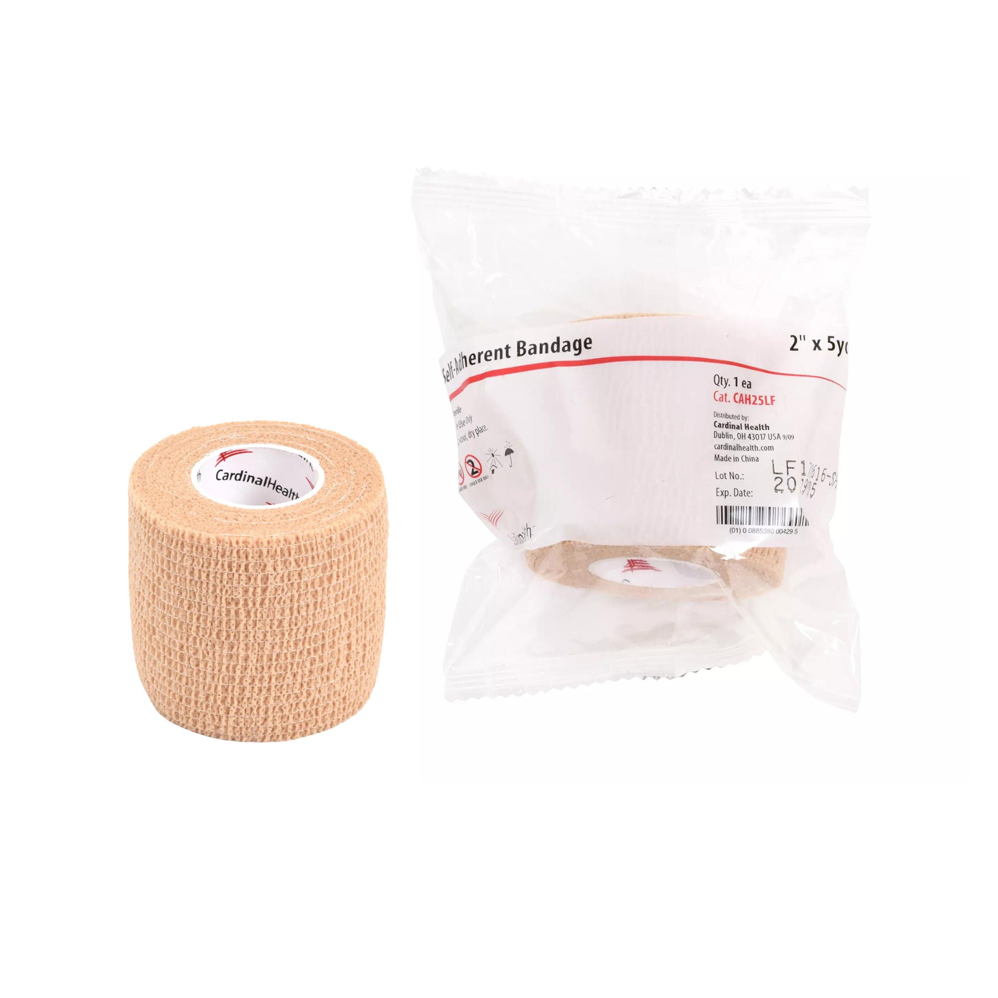 Cardinal BANDAGE, SELF-ADHERENT N/S LF TAN 1X5YDS (30/BX 6BX/CS)