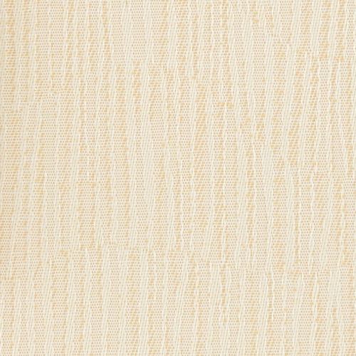 Beige sheer woven curtain panel fills the frame, showing a vertical ribbed weave and loose knit; lying flat and evenly lit, interior textile close-up suggesting window dressing.