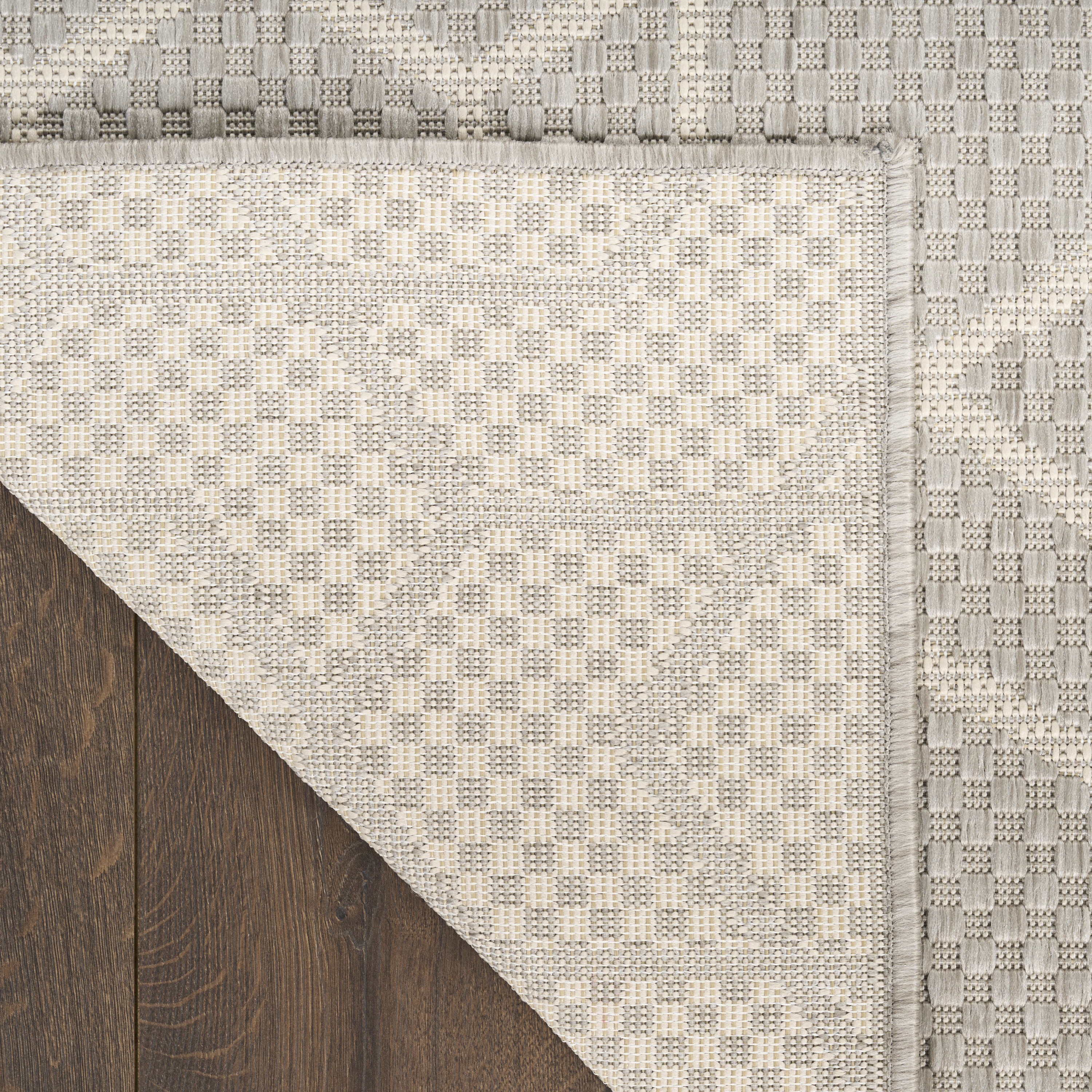 Nourison Horizon Indoor/Outdoor 9' x 12' Grey Modern Rug
