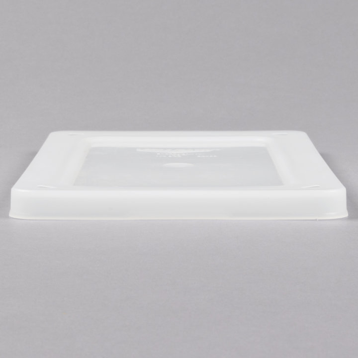 Full-size Super Pan V® flexible steam table pan lid in white