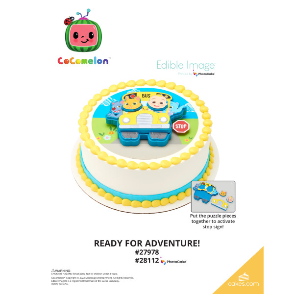 CoComelon™ Ready for Adventure! The Magic of Cakes® PhotoCake® Enhanced Round Background Page