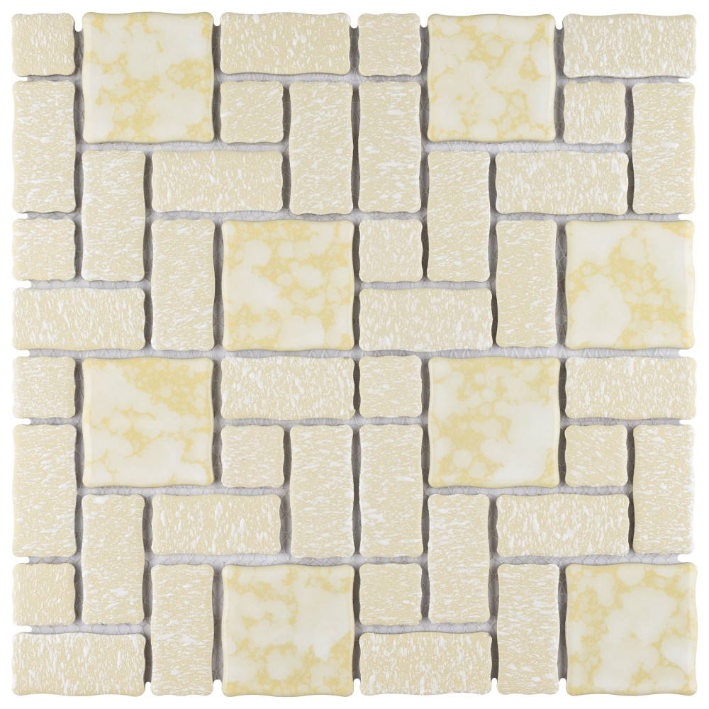 Academy Gold 11-7/8 in. x 11-7/8 in. Porcelain Mosaic Tile