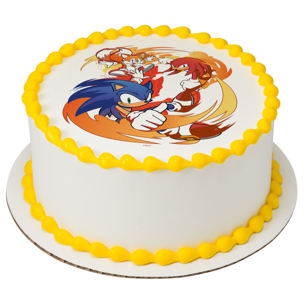Sonic Gotta Go Fast PhotoCake® Edible Image®