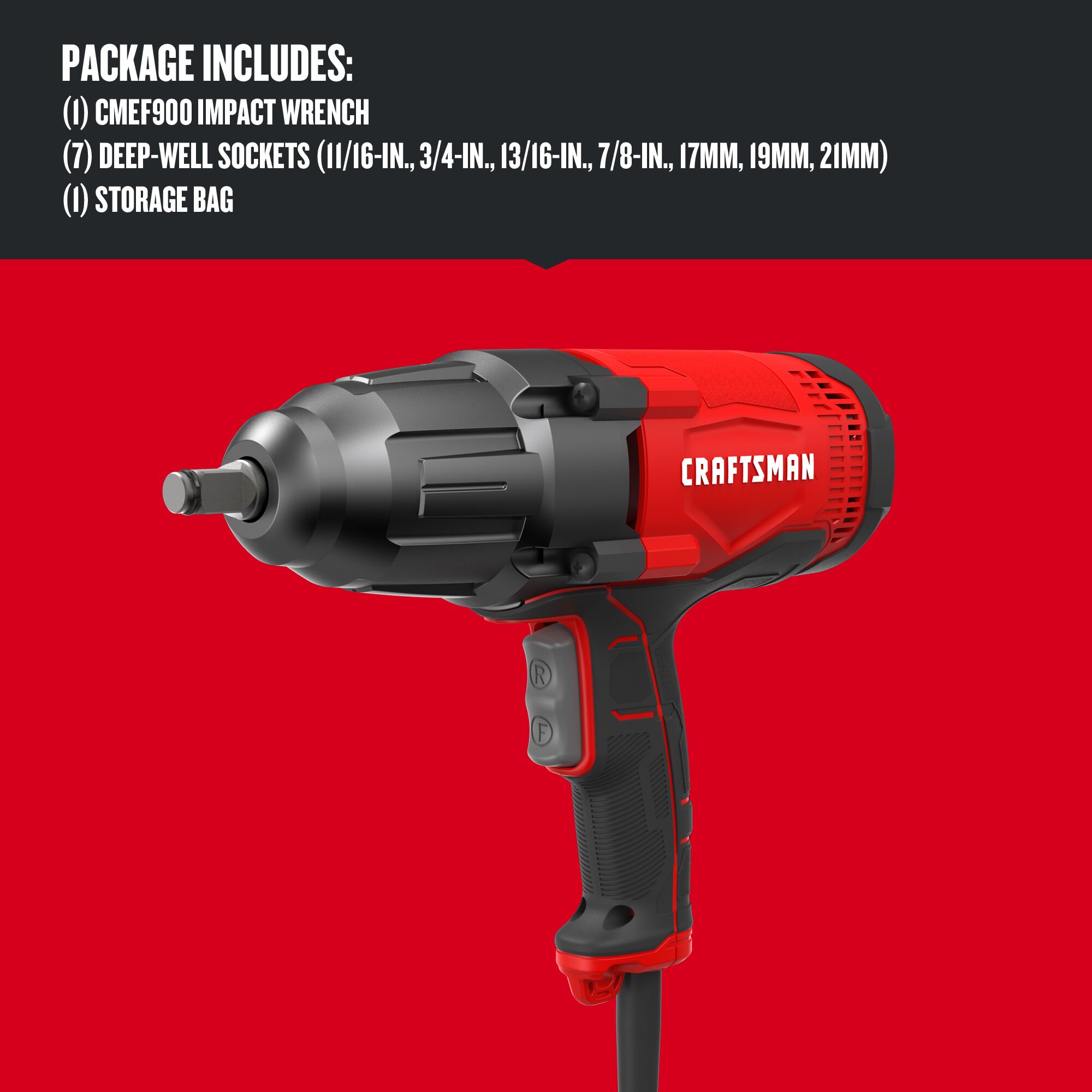 Graphic of CRAFTSMAN Wrenches: Impact highlighting product features