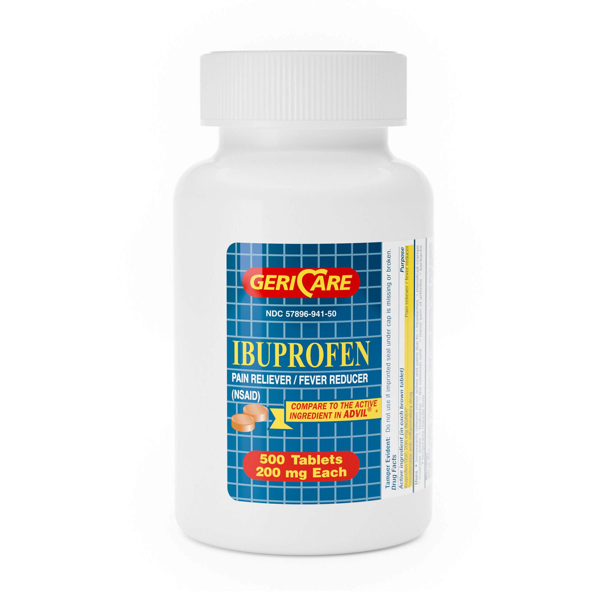 Geri-Care IBUPROFEN, TAB 200MG (12BT/CS)