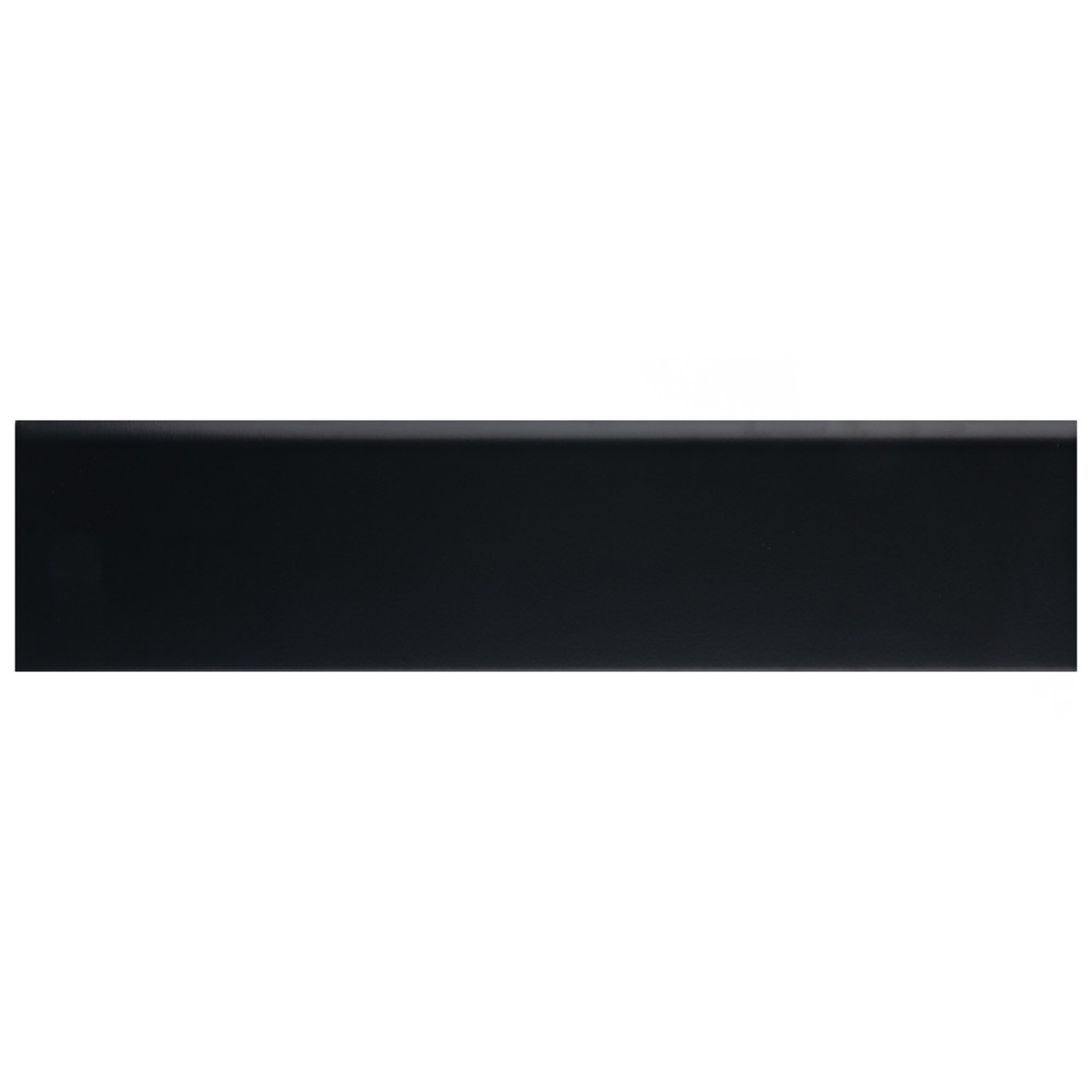 Battiscopa Matte Black 3.13x13 Rectangle Ceramic Wall Only Face