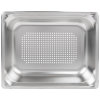 Half-size 2 ½-inch-deep Super Pan 3® stainless steel perforated steam table pan