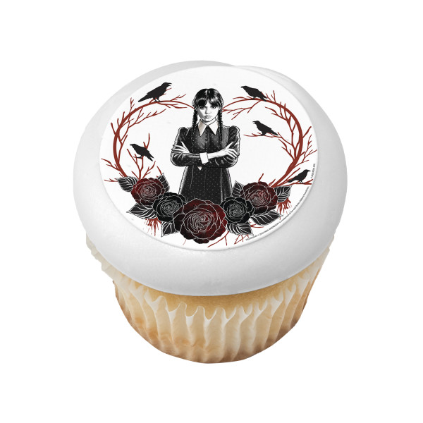 Wednesday Heart & Roses PhotoCake® Edible Image®