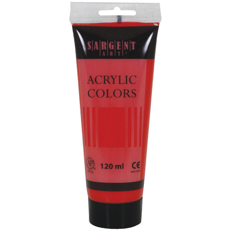 Acrylic Paint Tube, 120 ml, Cadmium Red Hue