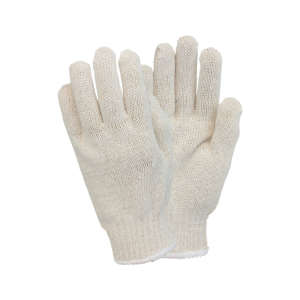 Supply Source, Safety Zone®, General Purpose Gloves, Cloth, 7 gauge, Powder Free, M, White