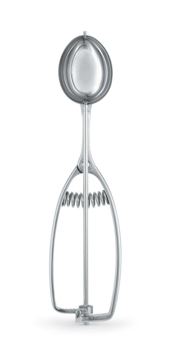 1.625-ounce oval stainless steel squeeze disher