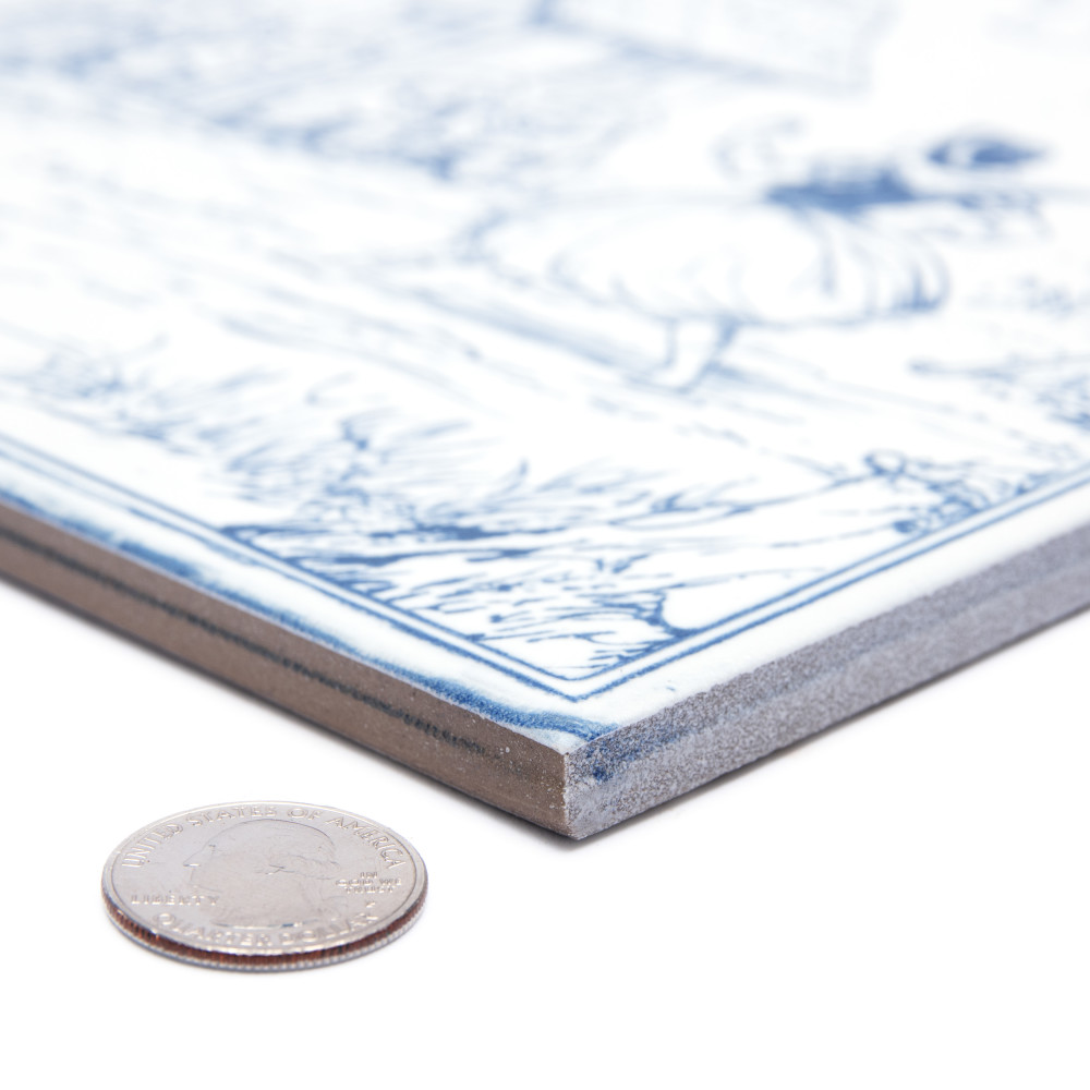 Once Upon A Tile 9-3/4 in. x 9-3/4 in. Porcelain Floor and Wall Tile