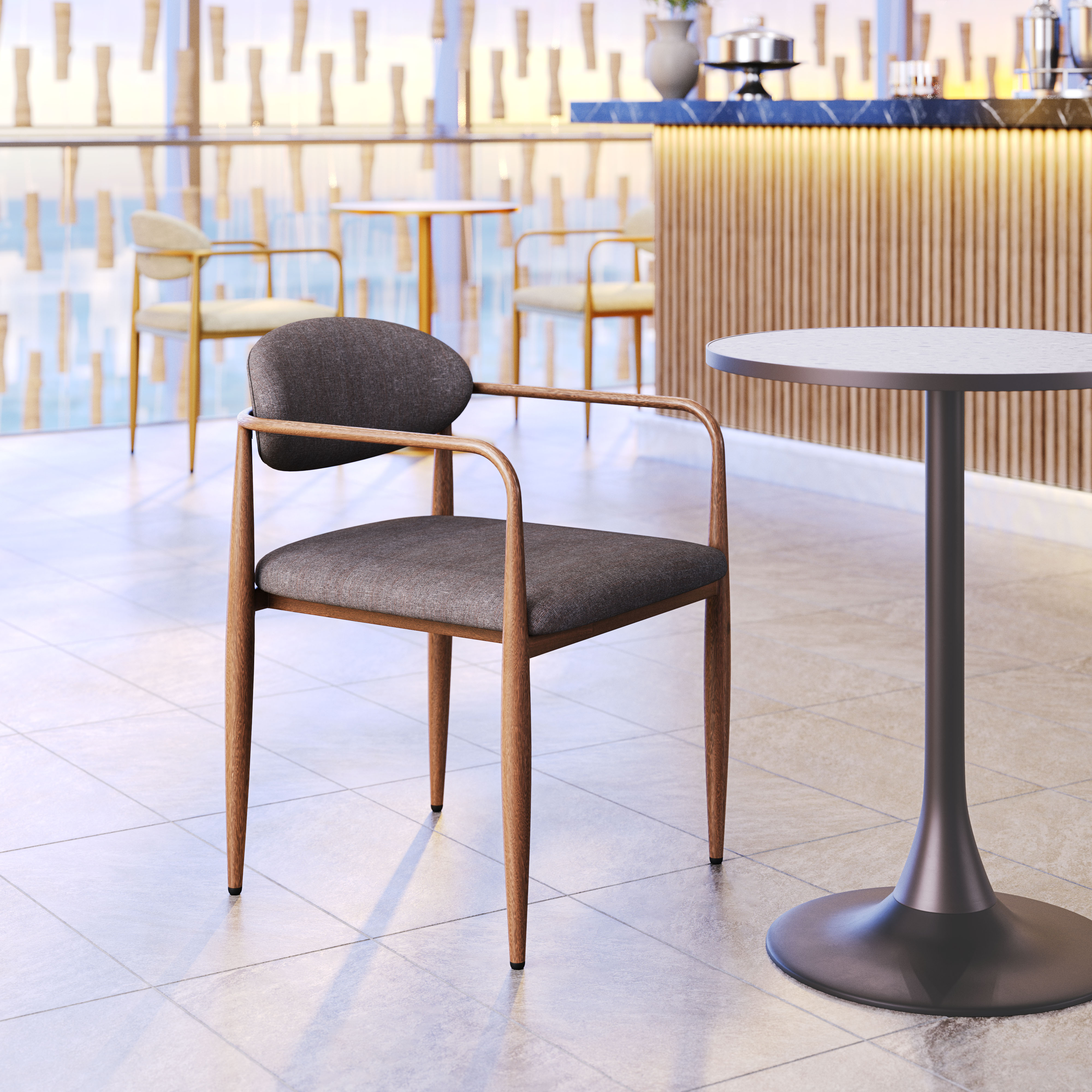 Zens Dining Chair (Set of 2) Truffle Gray product image