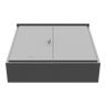 Type 3R Current Transformer Enclosure, Hinge Cover, Steel ANSI 61 Gray, Double Doors, 48 x 12 x 48
