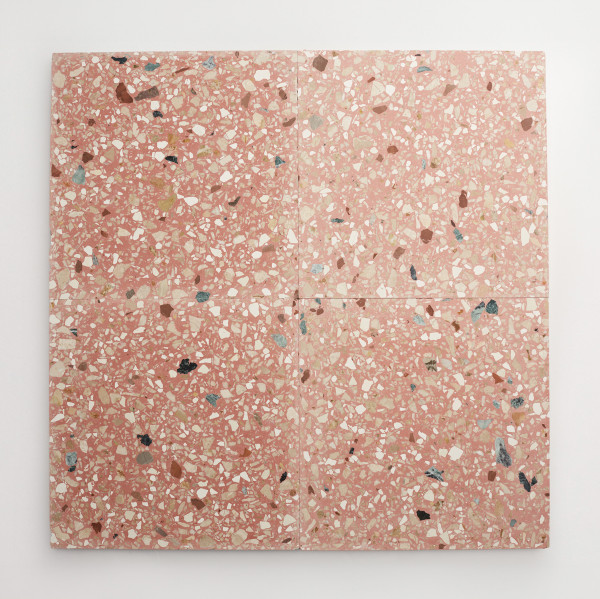 Dolce Vita Terrazzo | Torrone IV | Large Field Tile | Rosso | Honed