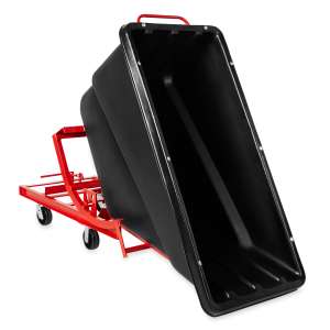 Rubbermaid Commercial, Self-Dumping Hopper, Tilt Truck, 27 cu ft, Black