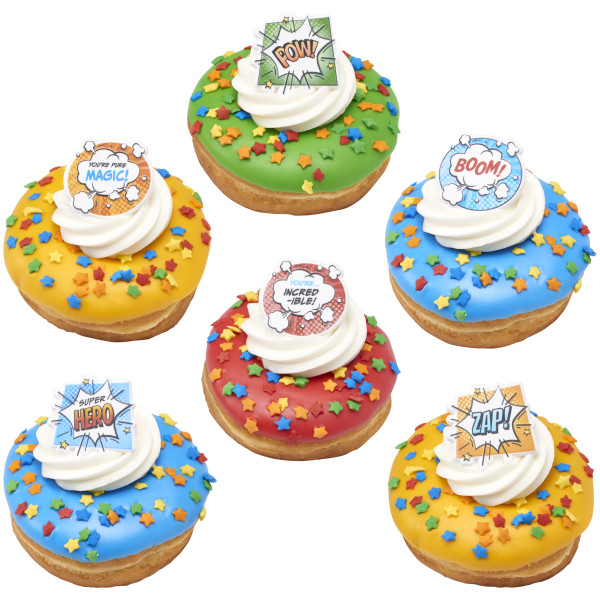 Super Hero Assortment Cupcake Rings