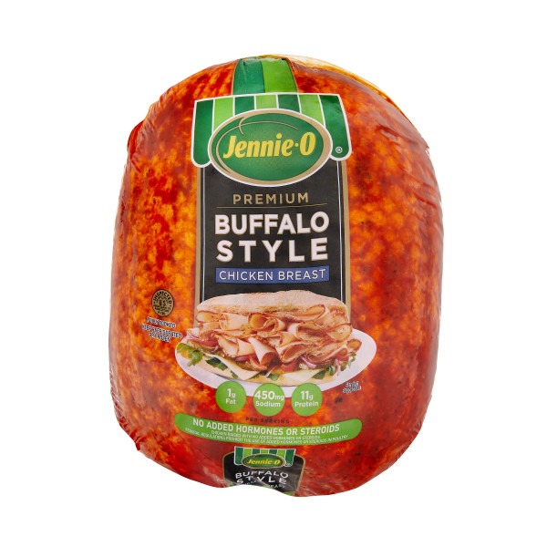 JENNIE-O(r) Premium Buffalo Style Chicken Breast, 2pc . C1CB - Front Center Inner Pack (Hi Res)