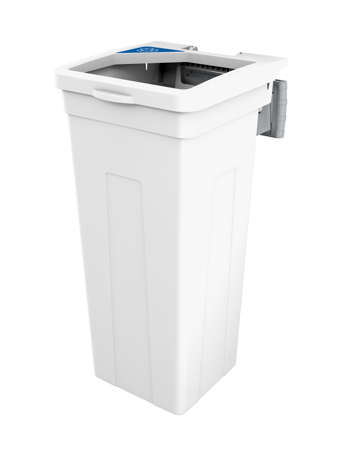 Busch Systems Rise Series white single body with lid and mobius loop label
