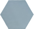 Gemstone Blue 6×7 Hexagon Field Tile Glossy