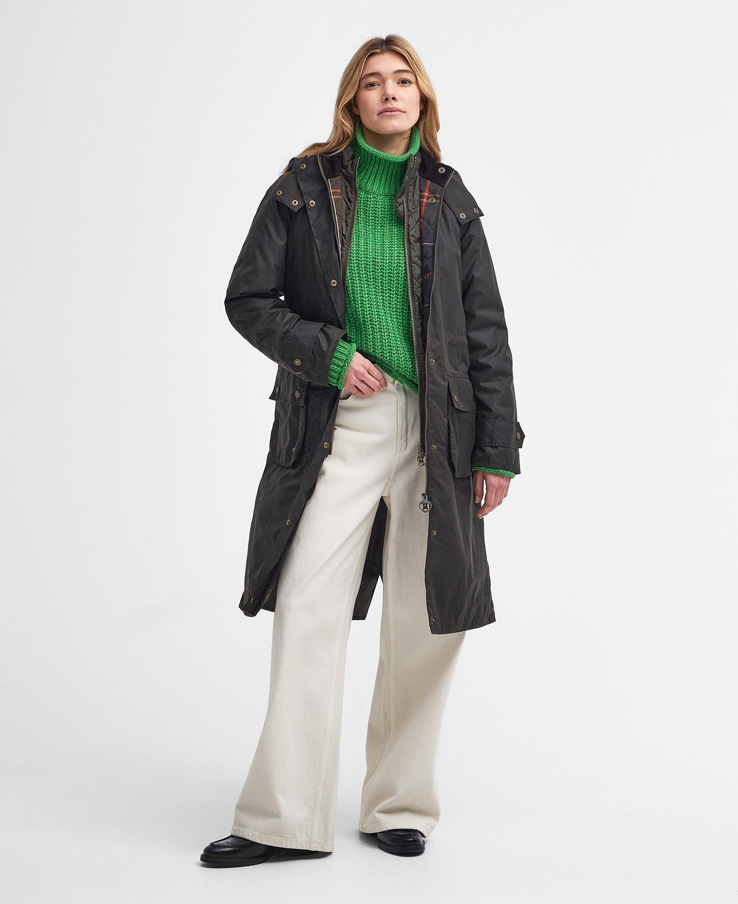 Long Cannich Waxed Jacket image number 1