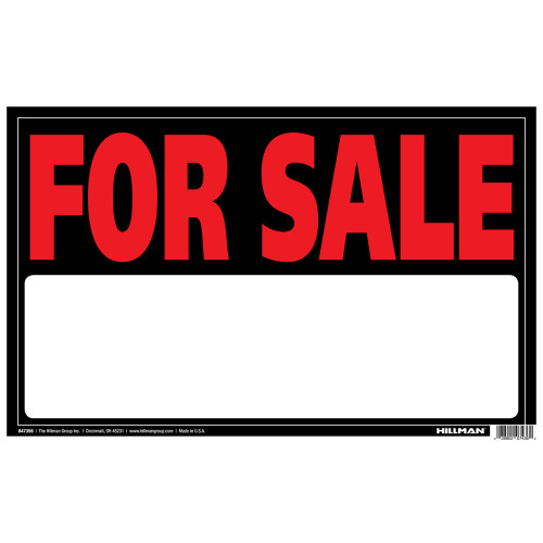 For Sale Fluorescent Sign, 12