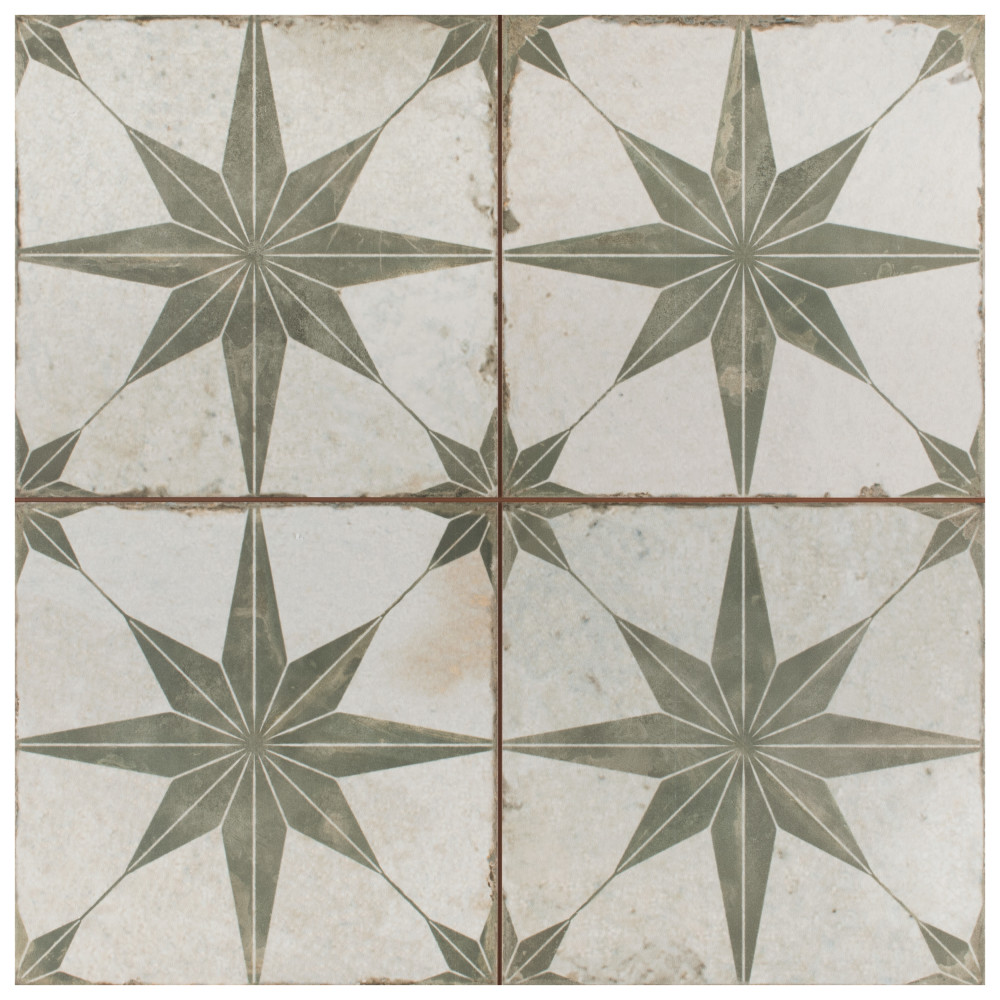 Kings Star Sage 17-5/8 in. x 17-5/8 in. Ceramic Floor and Wall Tile