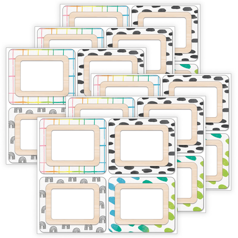 Creatively Inspired Name Tags, 40 Per Pack, 6 Packs