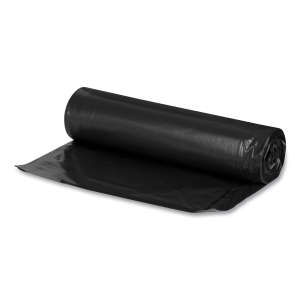Boardwalk,  LLDPE Liner, 23 gal Capacity, 28 in Wide, 45 in High, 1 Mils Thick, Black