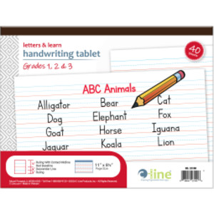 Letters & Learn Handwriting Tablet, 40 Sheets, 11" x 8-1/2"