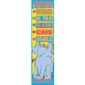 Horton Kindness - Kindness Rules Vertical Banner, 12" x 45"