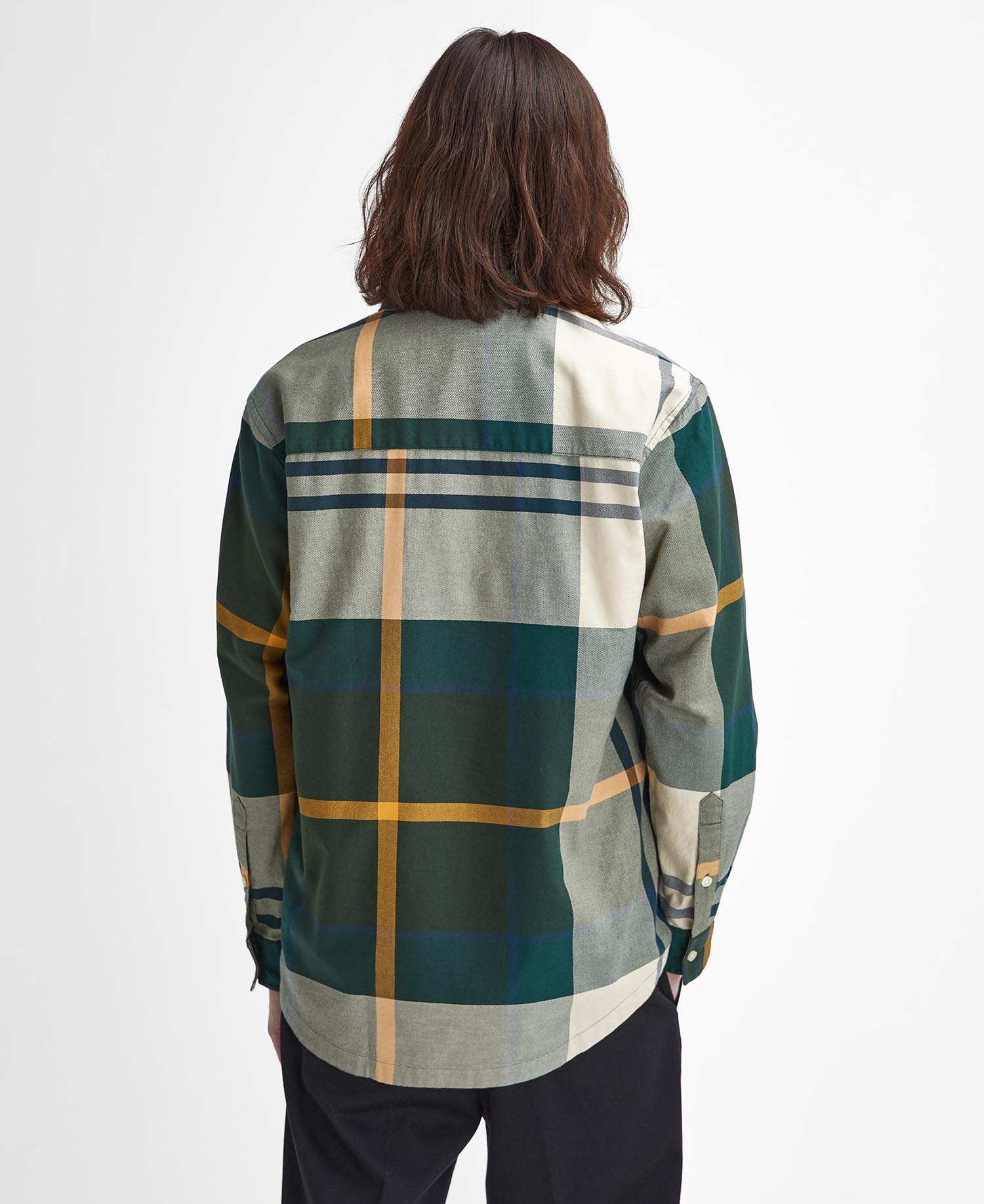 Renford Oversized Long-Sleeved Tartan Shirt image number 2