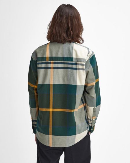 Renford Oversized Long-Sleeved Tartan Shirt