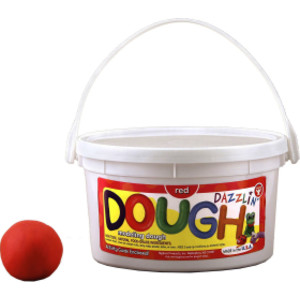 Dazzlin' Dough, Red, 3 lb. tub