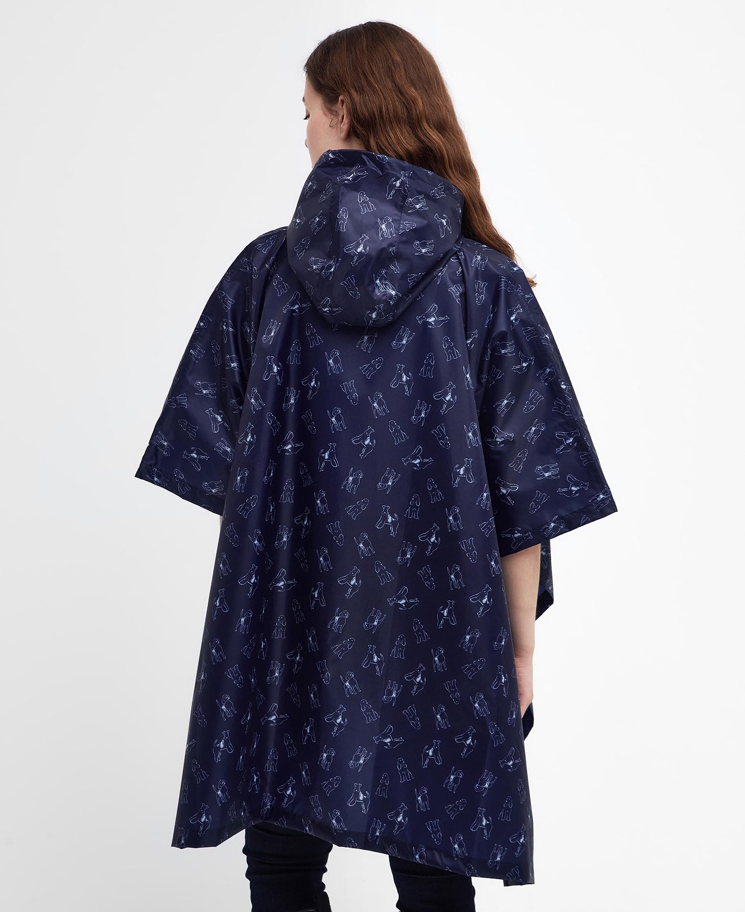 Dog-Print Showerproof Poncho image number 2