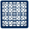Full-size 16-compartment Traex® glass rack with two extenders in royal blue