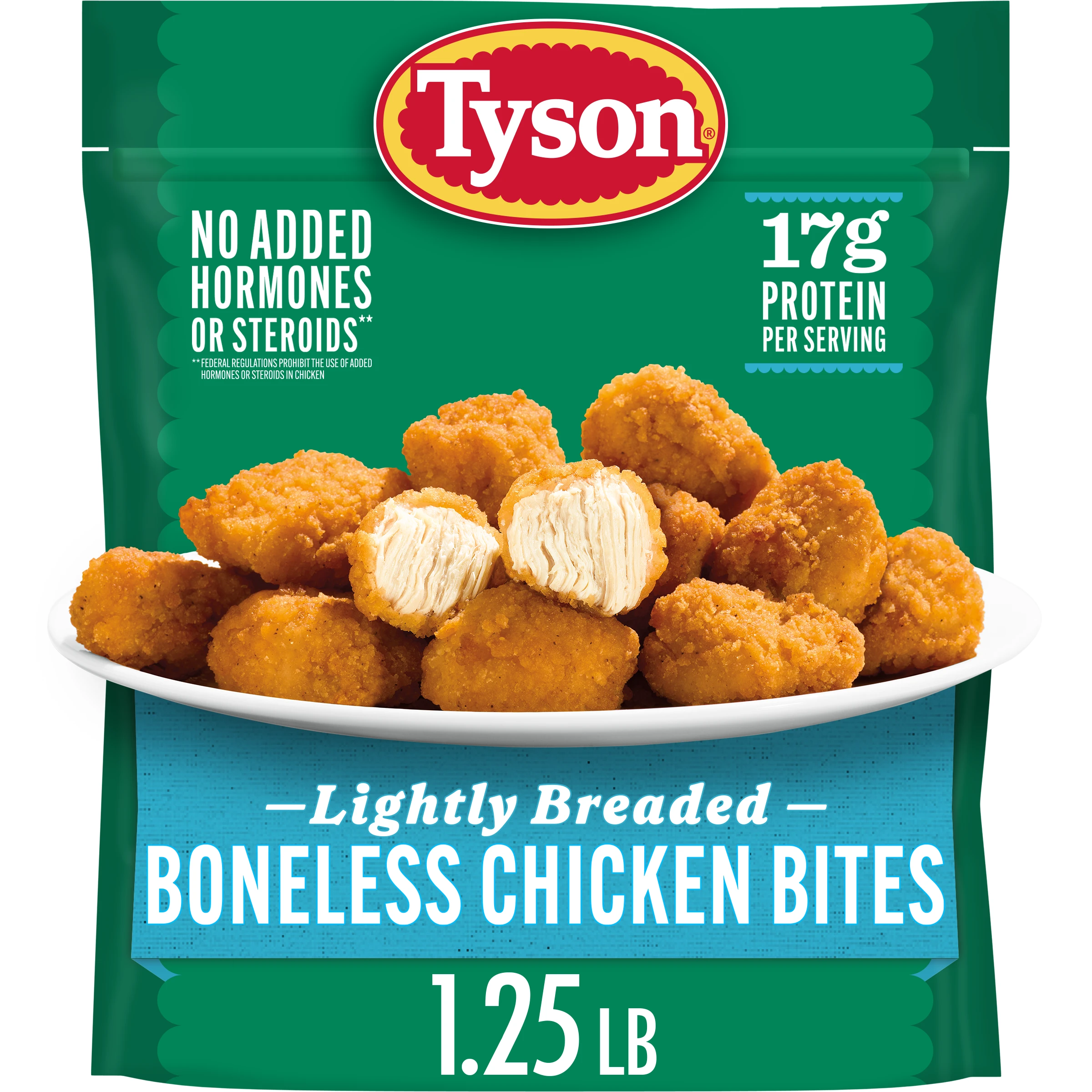 Lightly Breaded Frozen Boneless Chicken Bites