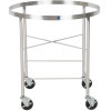 Stainless steel mobile bowl stand for 80-quart mixing bowl
