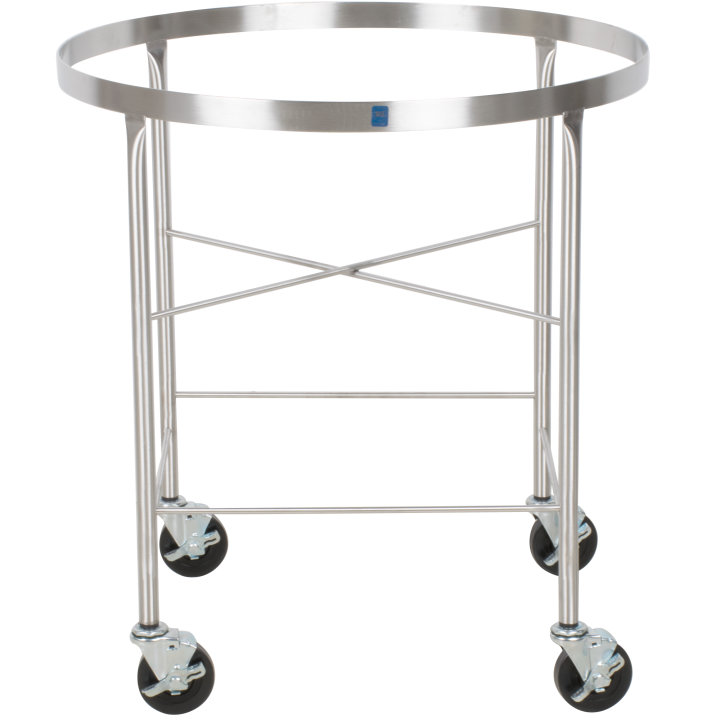 Stainless steel mobile bowl stand for 80-quart mixing bowl