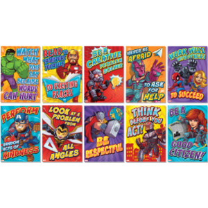Marvel&trade; Motivational Poster Set Bulletin Board Set, 10 Posters