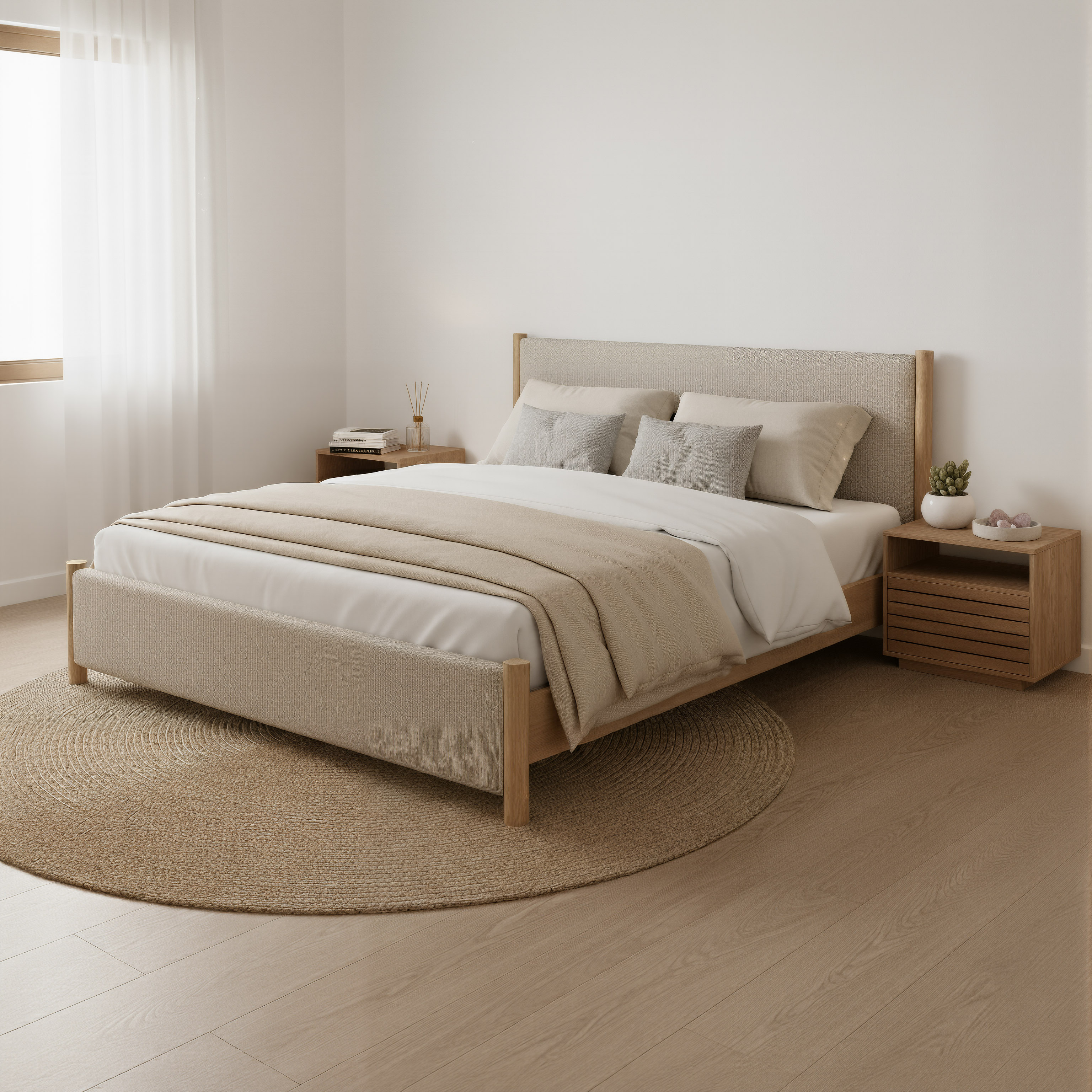 Slit Nightstand Walnut product image