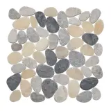 Random Series Multi Grey & Quartz 12×12 Cobbles Mosaic Tumbled