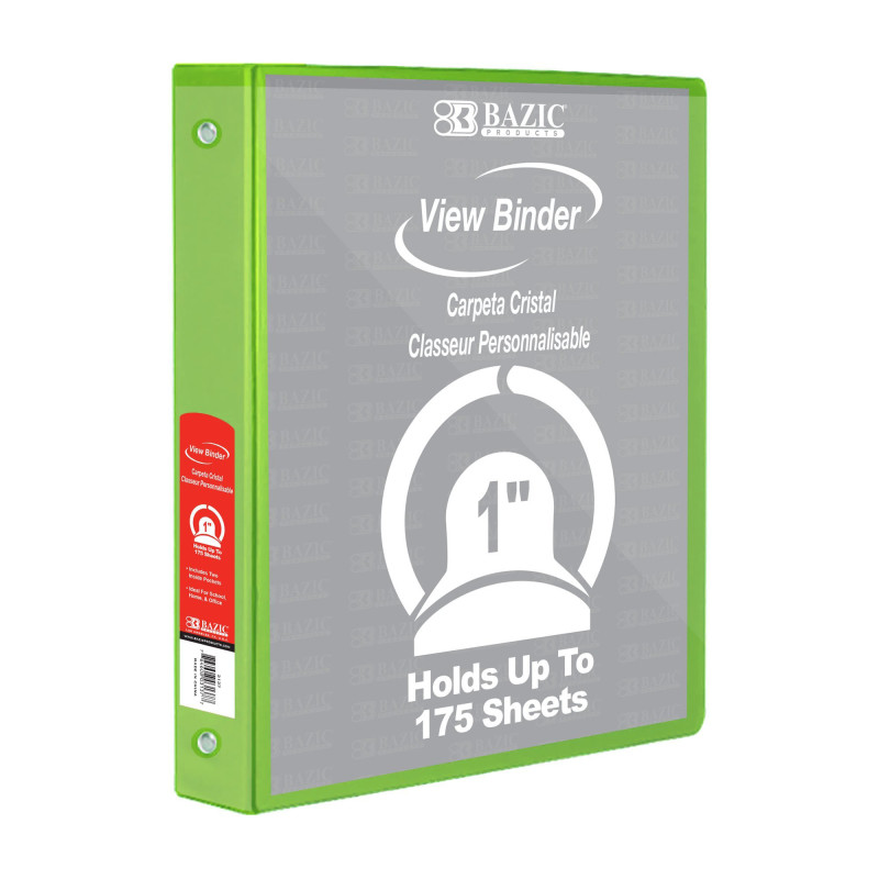 3-Ring+View+Binder+with+2+Pockets%2C+1%22%2C+Lime+Green