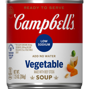 Campbell’s® Ready to Serve Low Sodium Vegetable Soup