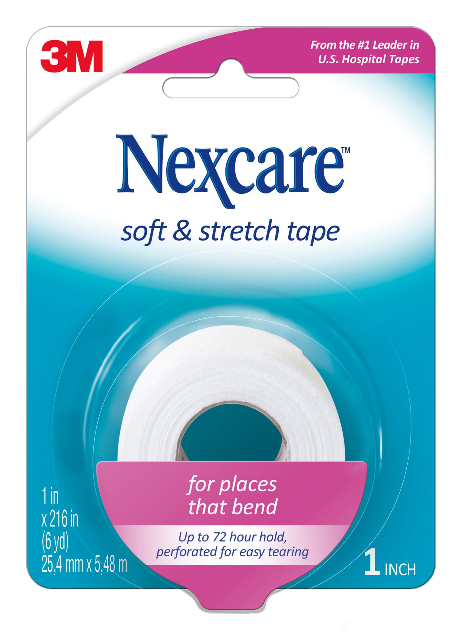 3M™ Nexcare™ Fabric Medical Tape, 1 Inch x 6 Yard, White