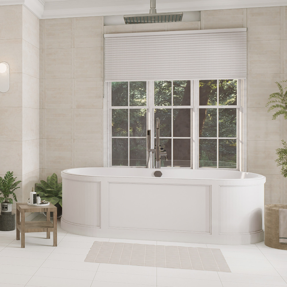 Habanera Decor Bone 11-7/8 in. x 35-1/2 in. Ceramic Wall Tile