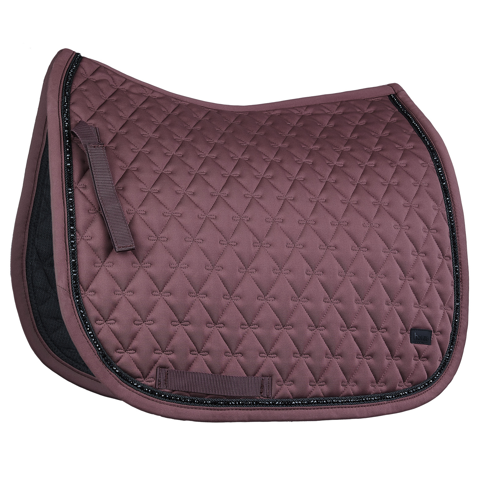 Horze Noir Pearl Corded Dressage Saddle Pad